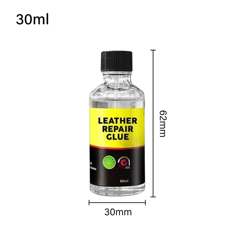 

30/ 50ml Car Leather Repair Glue Auto Seat Maintenance Leather Care Liquid Rubber Leather Gel Sofa Car Leather Adhesive Glue