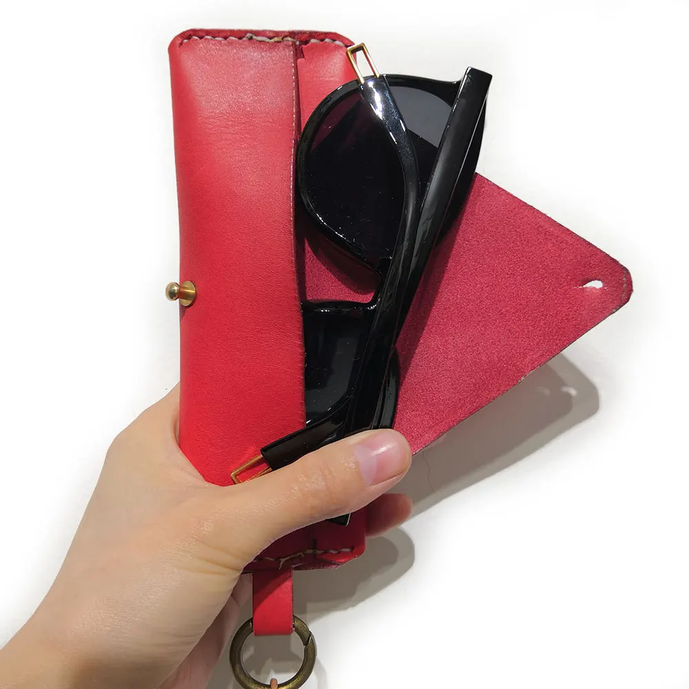 Чехол для очков Lukegear из натуральной кожи винтажный ручной работы в стиле ретро