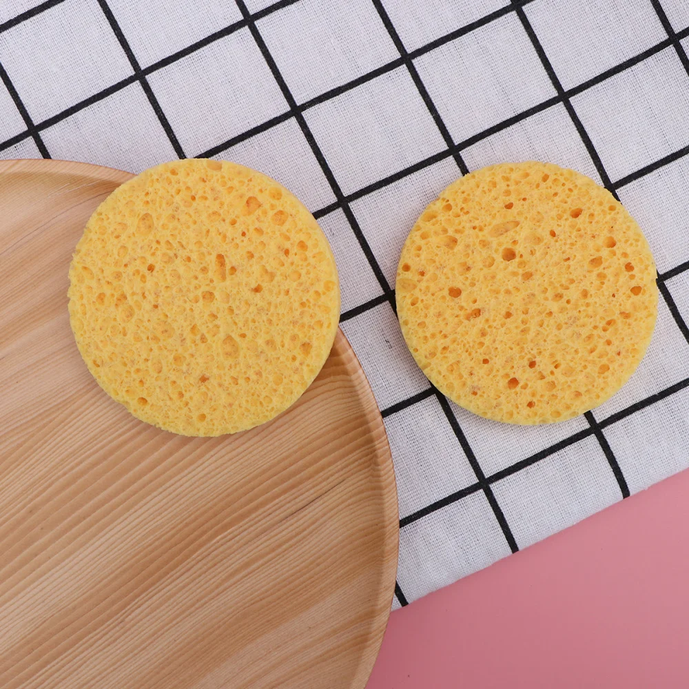 

12pcs Natural Cellulose Facial Sponge Cleaning Face Scrub Puff Exfoliating Pads Sponge