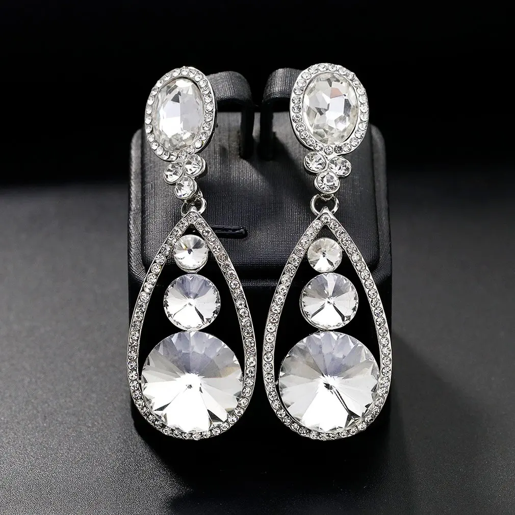 Серьги Daimond из сплава с яркими бриллиантами Подвеска Шарм серьги BA228 ювелирные