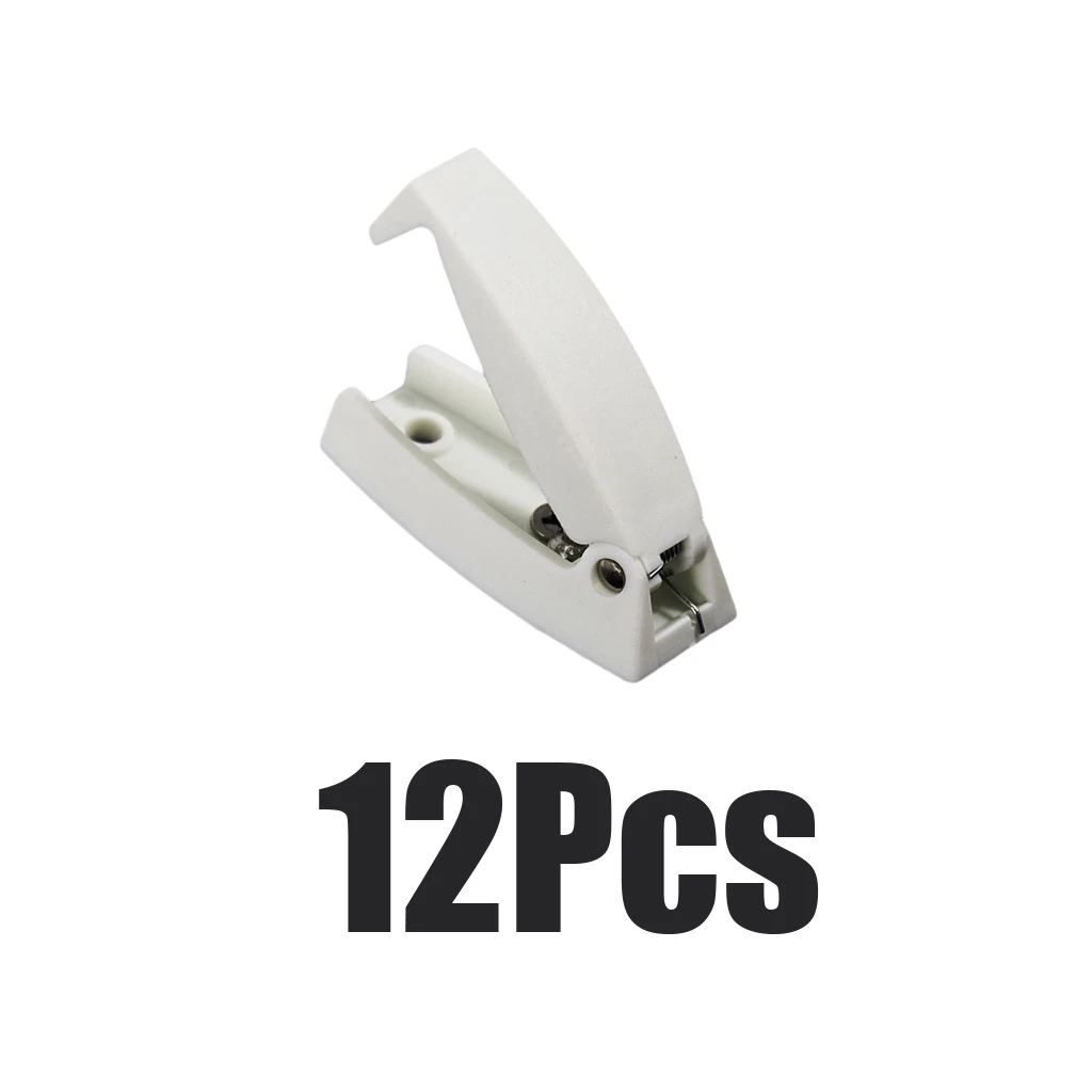 

12Pcs RV Door Holder RV Baggage Door Catch Latch Clips White for Motor Boat