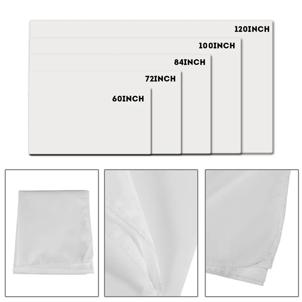 

Large 16:9 Foldable Design Home Projection Screen Film Theater Outdoor 60/72/84/100/120 inch Movie Video Screen for Projector