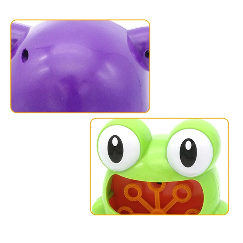 

New Cute Frog Automatic Bubble Machine Gun Soap Bubble Blower Outdoor for Kids