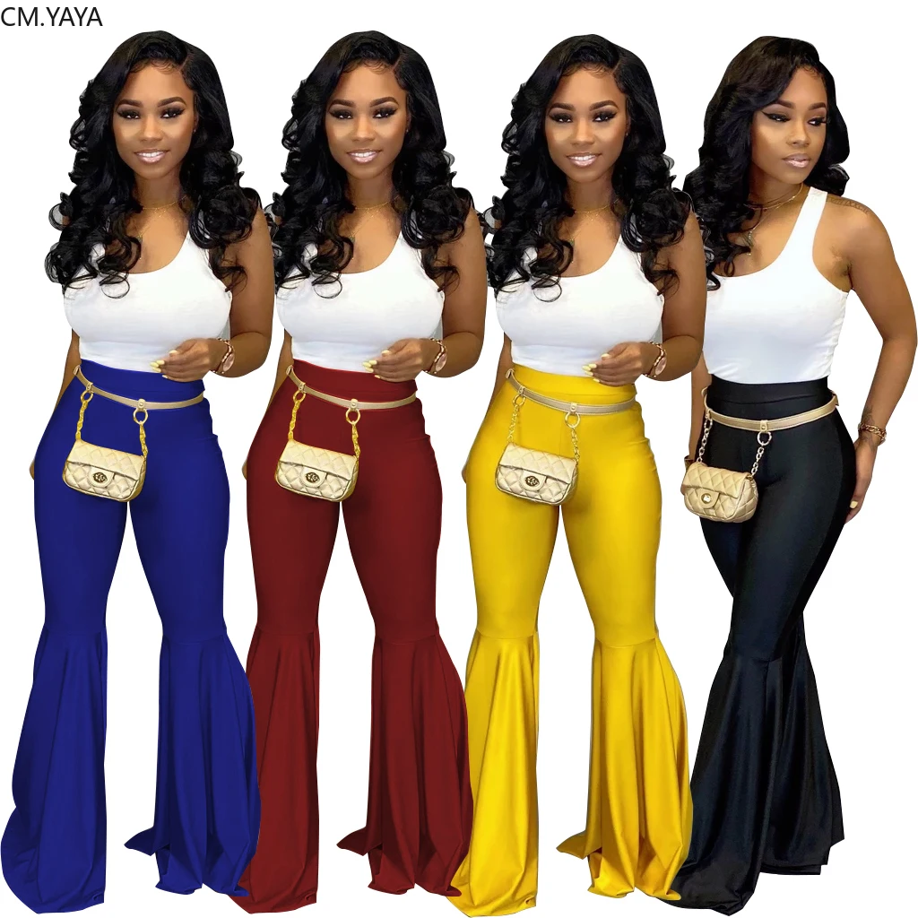 Новые осенние зимние женские модные брюки из искусственной кожи с высокой талией