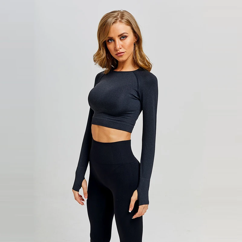 Комплект из 3 предметов для йоги бесшовные леггинсы спортивный бюстгальтер