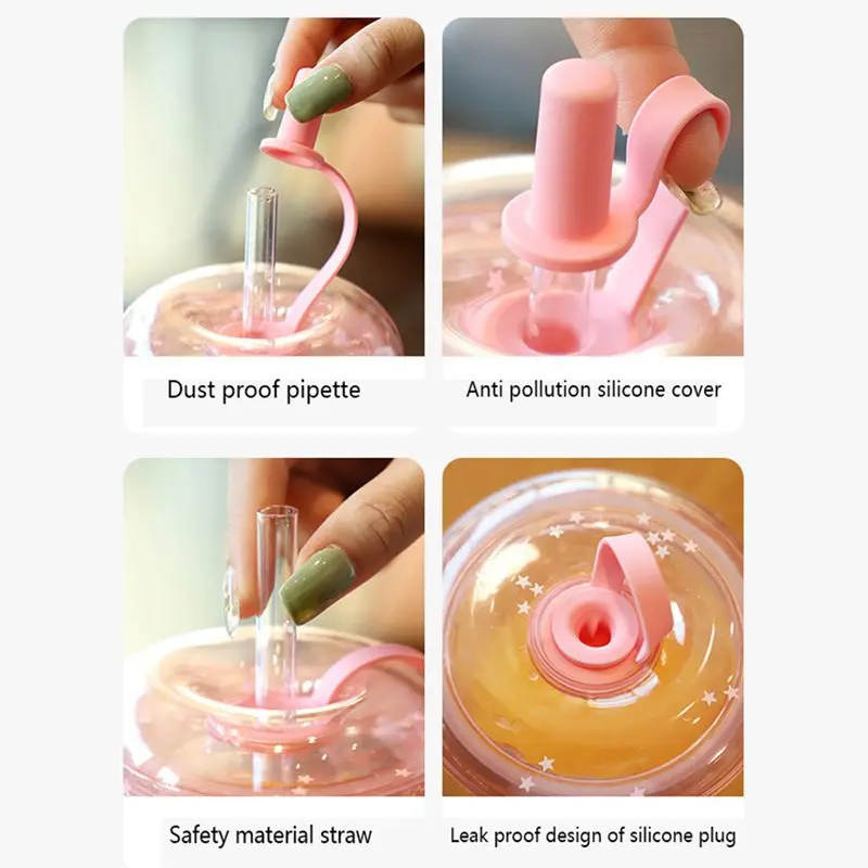 

Water Cup Tea Milk Fruit Water Cup With Straw Transparent Plastic Drinking Bottle Coffee Cup Travel Mug Drinkware Dropship 2021