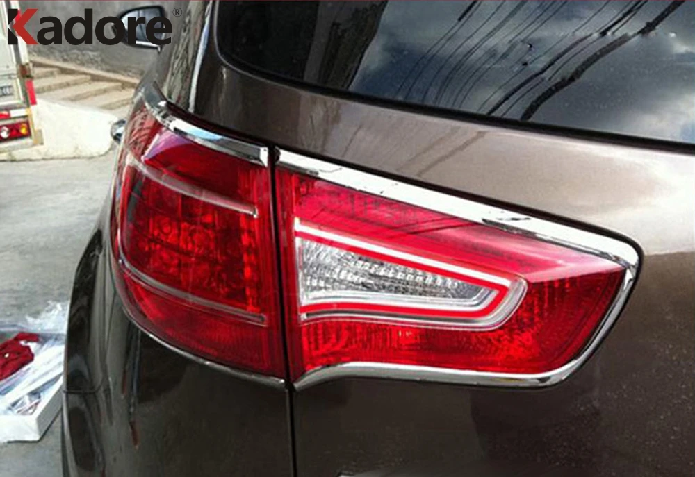 For Kia Sportage 2010 2011 2012 ABS Chrome Rear Light Lamp Cover Trim Taillight Frame Trims Car Styling Accessories 4pcs | Автомобили и