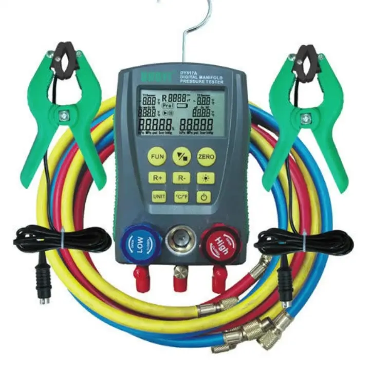 

DY517A HVAC 2-way Valve Digital Manifold Gauge Refrigeration Pressure Tester