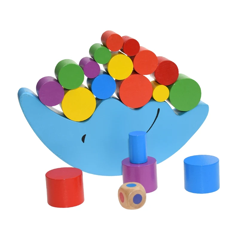 Новая деревянная игра Луна баланс детские развивающие игрушки блоки для детей