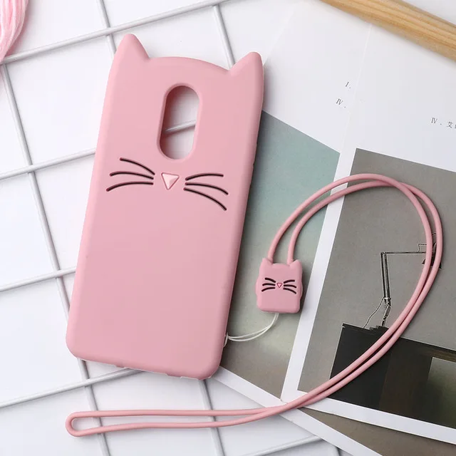 Pink Мягкий чехол из ТПУ с 3D кошачьими ушками для Xiao mi Red mi Note 7 6 5 4A 4X3 A2 5A 6A mi 8 Lite 9 Se чехол для Iphone 11 Pro Max силиконовый чехол s - Цвет: Pink