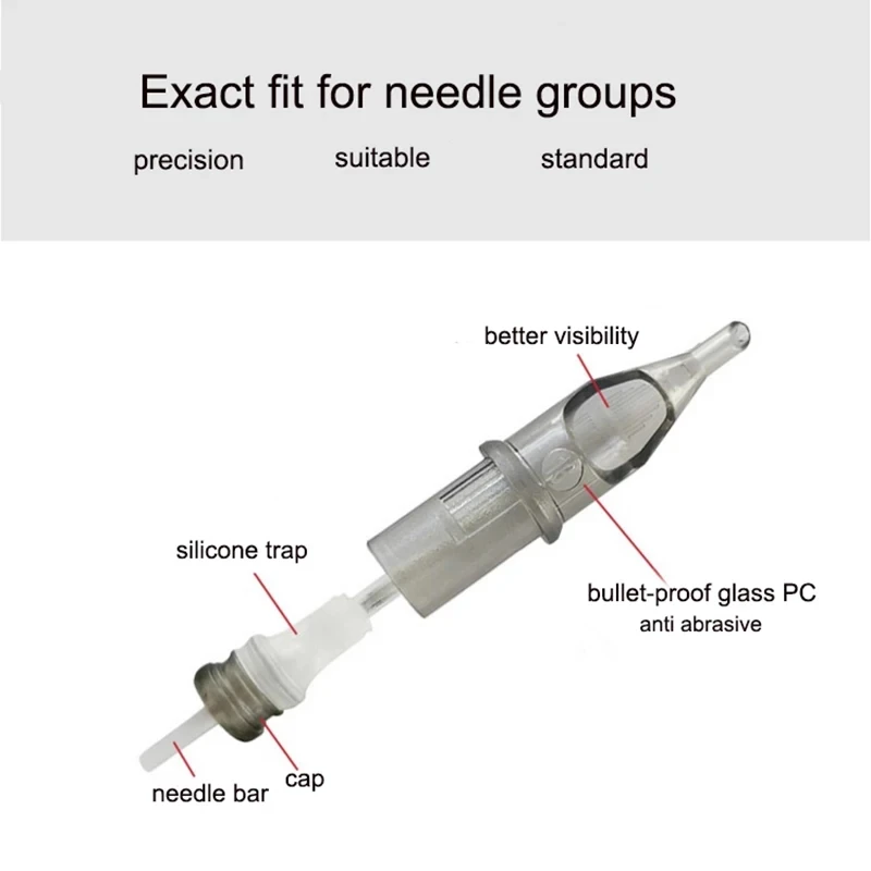 Тату картридж одноразовый полуперманентный для тату машинки 5M1/7M1/9M1/11M1/13M1/15M1 10