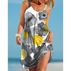 Мини-платье-миди женское с цветочным рисунком