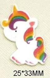 Смешанный 30 шт/50 шт в наборе мультяшная пижама виде животных Единорог плоское