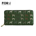FORUDESIGNS Kawaii Greyhound женский кожаный кошелек, Женский Роскошный кошелек, портмоне, женский кошелек, Обложка для паспорта