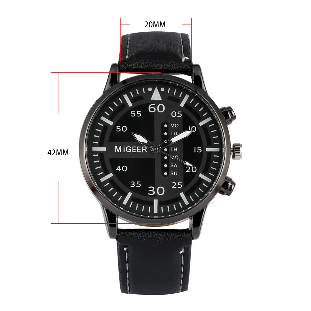 

Watches Men Business Quartz Watch Casual Analog Clock Mens Watches Leather Strap Man Male Wristwatches relogio masculino
