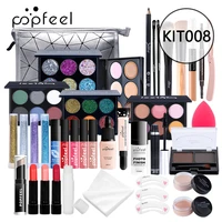 15 20 24pcsset make up sets cosmetics kit eyeshadow lipstick eyebrow pencil lip gloss makeup brush powder puff with makeup bag