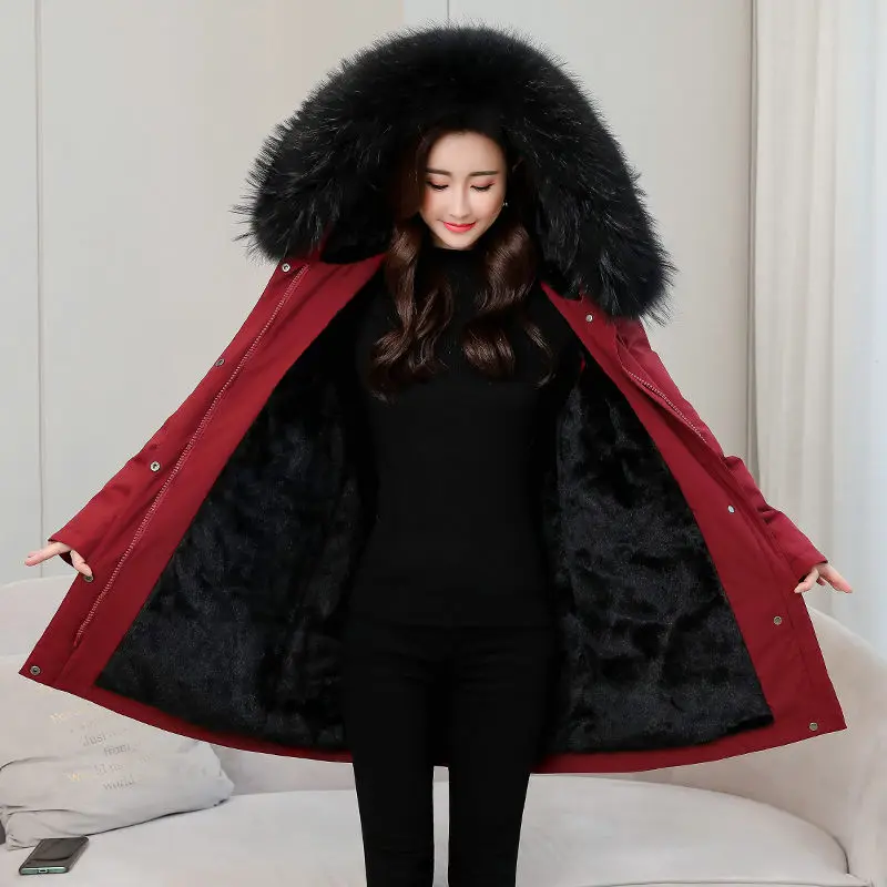 

Extra Large Size 5XL Winter Parka Jacket 2020 Casual Loose Down Padded Coat Thickened Warm Hooded Women's Clothing Oversize y234