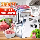 220V электрические мясорубки Нержавеющаясталь Корпус Heavy Duty Мясорубка домашняя мясо фарш колбасный шприц Еда процессор Sonifer