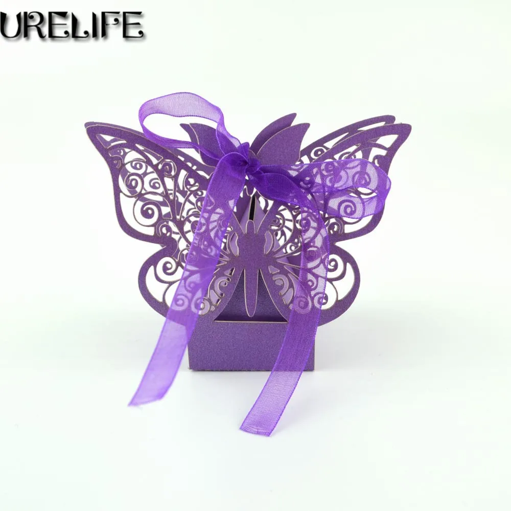 100 шт. коробка для конфет с лазерной резкой | Дом и сад