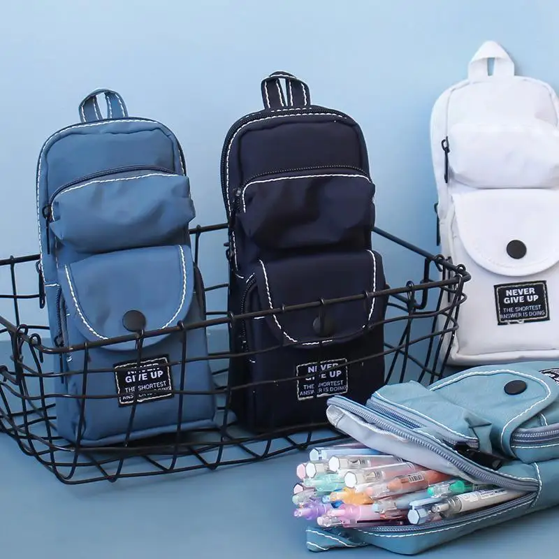 

Schoolbag Shape Pencil Case School Supplies Stationery Gifts Boy's Girl's Creative Pencil Box Pencilcase Backpack Pencil Bag