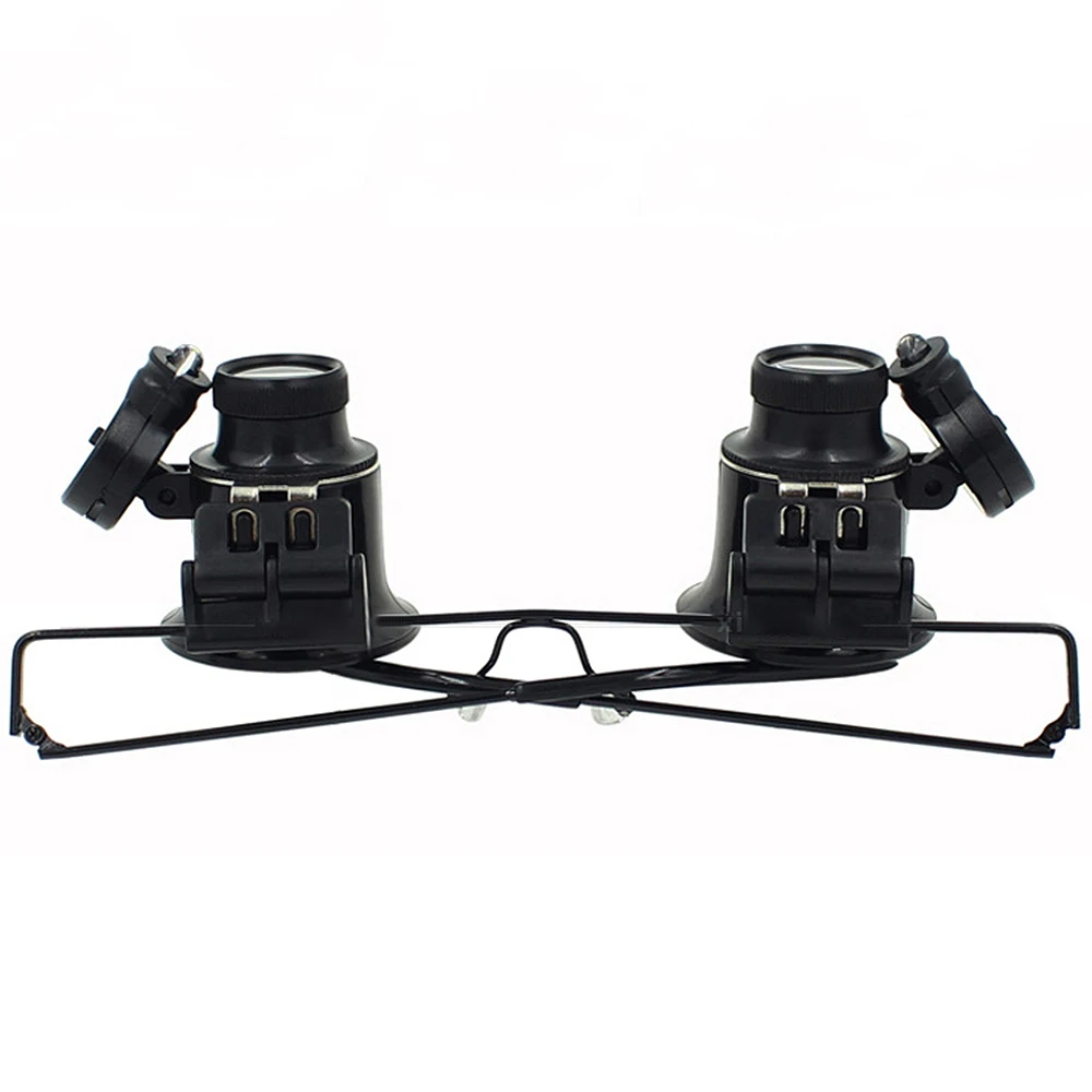 Горячая Распродажа увеличительное стекло с двойными линзами 20X Лупа ювелира