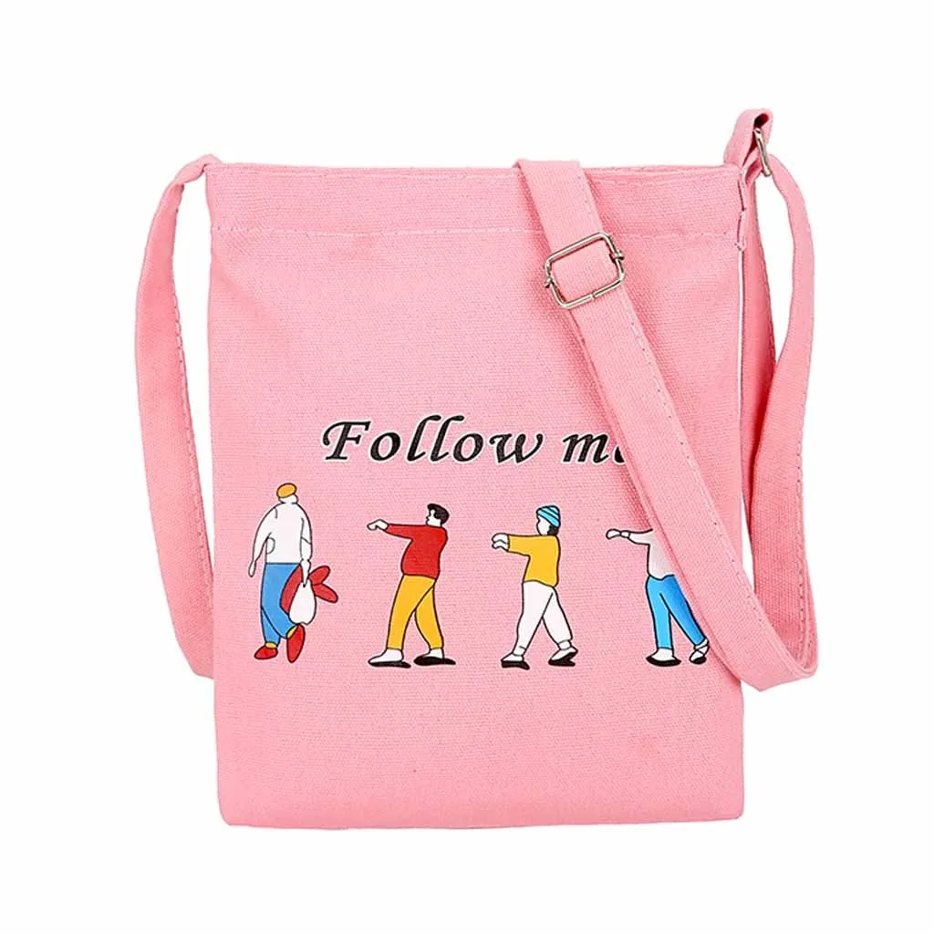 Изысканная оригинальная сумка для девочек Женская забавная Холщовая Сумка