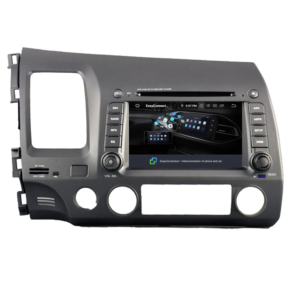 Автомобильный мультимедийный плеер RoverOne для Honda For Civic 2006 2011 Android 10 0 DVD GPS навигация