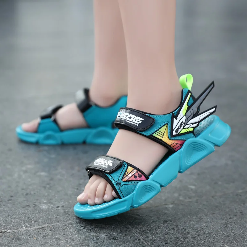 

2021 summer new children's sandals baby toddler shoes girls beach soft bottom non-slip boys sports and leisure wholesale sandals