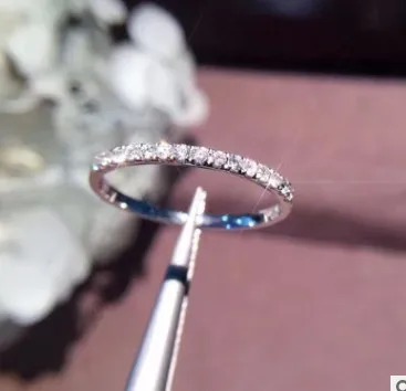 Наборы из серебра и камня Красивое обручальное кольцо подлинное женское