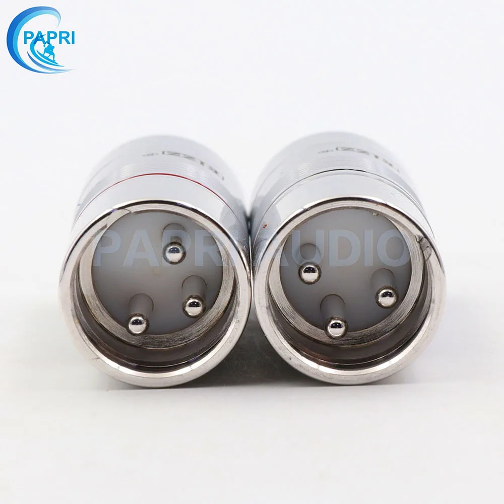 EIZZ 2 шт. Tellurium медь 3 булавки Мужской Женский XLR разъем MIC змея 24 К золото Платиновое покрытие аудио усилитель микрофонный кабель Jack