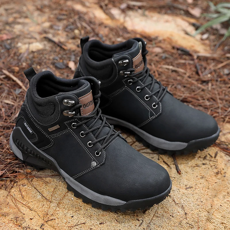 

Casual Sneakers Men Shoes For Men Casual Flat Men's Winter Sneakers Boots Man Fashion Leather High Top Mens Hot Sale Causal