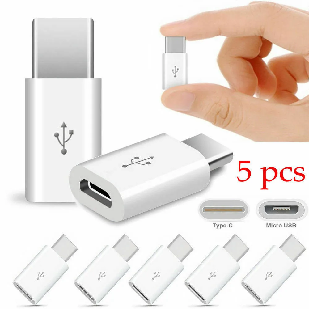 Адаптер Micro USB Type C Мама папа 5 шт. переходник B в разъем для зарядки кабель