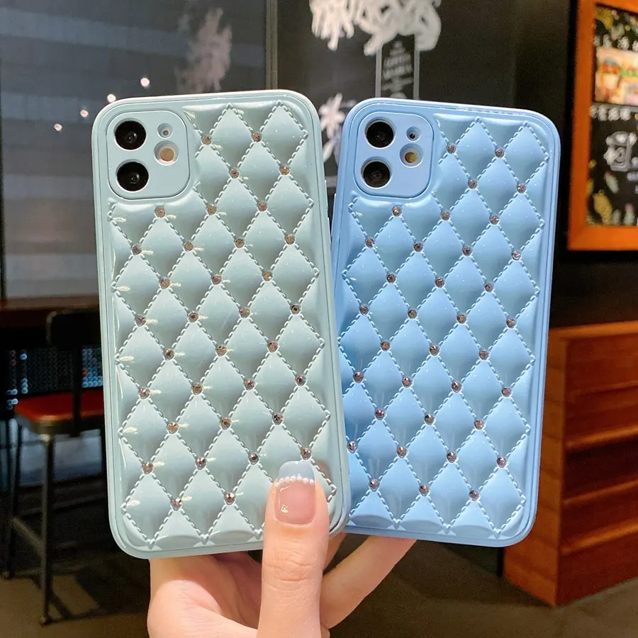 

Роскошный чехол со стразами для iPhone 12 Pro Max, жесткий акриловый Модный чехол для iPhone 11 Pro Max XR X XS Max 7 8 Plus, чехол SE