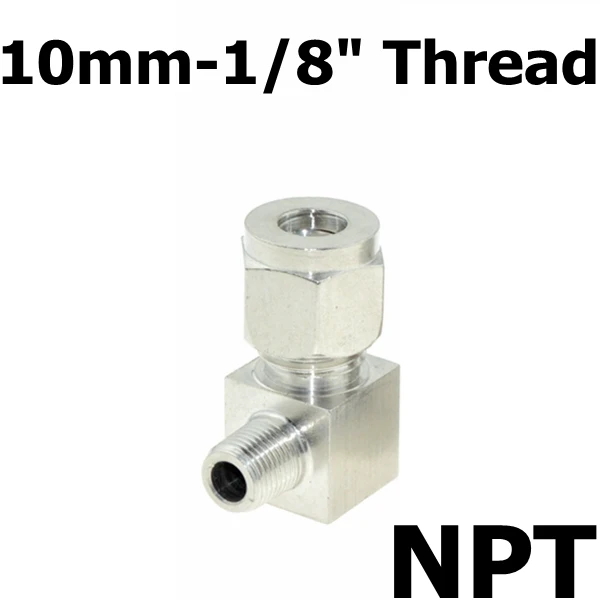 1/" PT наружная резьба NPT 6 мм 8 мм 10 мм 1/4 дюймов труба двойной наконечник трубы утягивающий налокотник фитинг соединитель из нержавеющей стали 304 - Цвет: 14