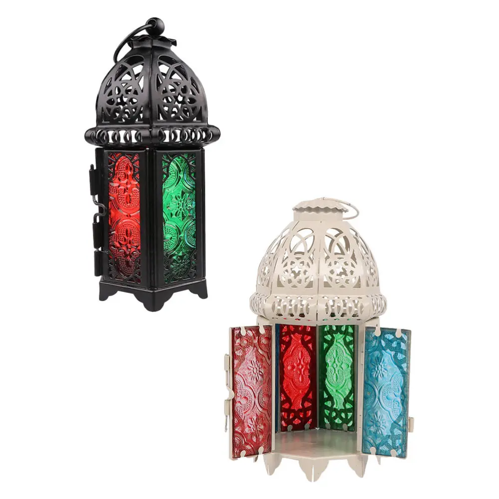 

2pcs Candle Lantern Decorative Tea Light Holder Moroccan Ornament Home Decor