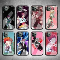 hunter hunter hisoka anime Phone Case Tempered Glass For iPhone pro max mini Pro MAX Plus 2020 case