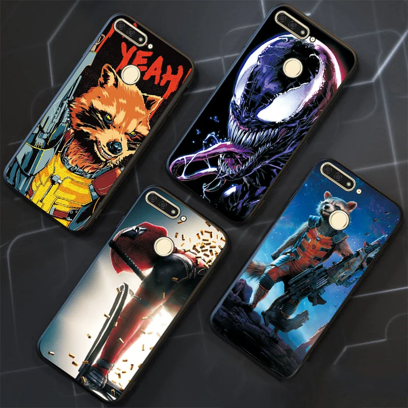 Для huawei P Smart Z Plus модный Venom ЧЕРНЫЙ чехол ТПУ для huawei Y9 Prime чехол для телефона Y5 Y6 Y7 Prime чехол s задняя крышка