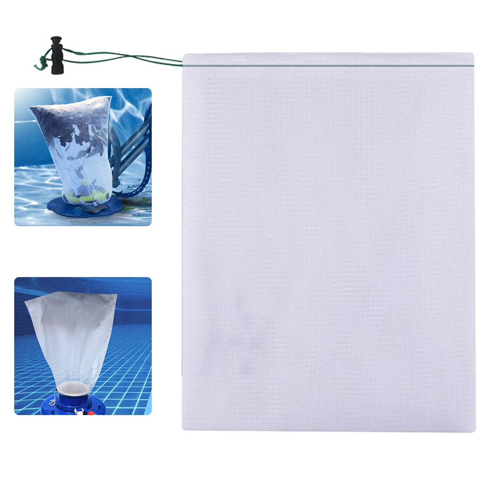

Swimming Pool Home Outdoor Cleaning Vacuum Bag Fine Mesh Pond Leaf Catcher Profession Cleaner Filter Bag With Pull-Lock Cord