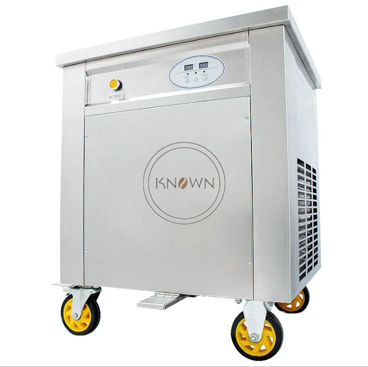 Новый дизайн льда сковородка для жарки мороженого Таиланд проката машина