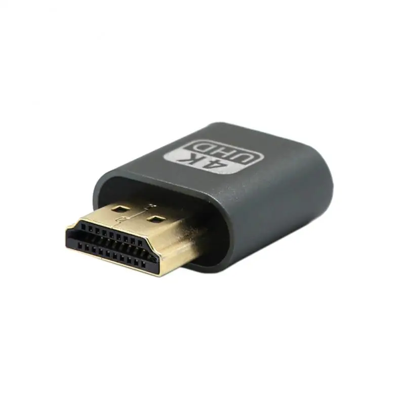 Адаптер Виртуального дисплея совместимый с HDMI 4K DDC EDID фиктивная вилка дисплей