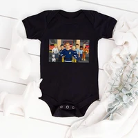 fireman sam infant toddler jumpsuits europe pop cartoon baby boy girl clothes fashion hot sale 3 6 month newborn summer onesies
