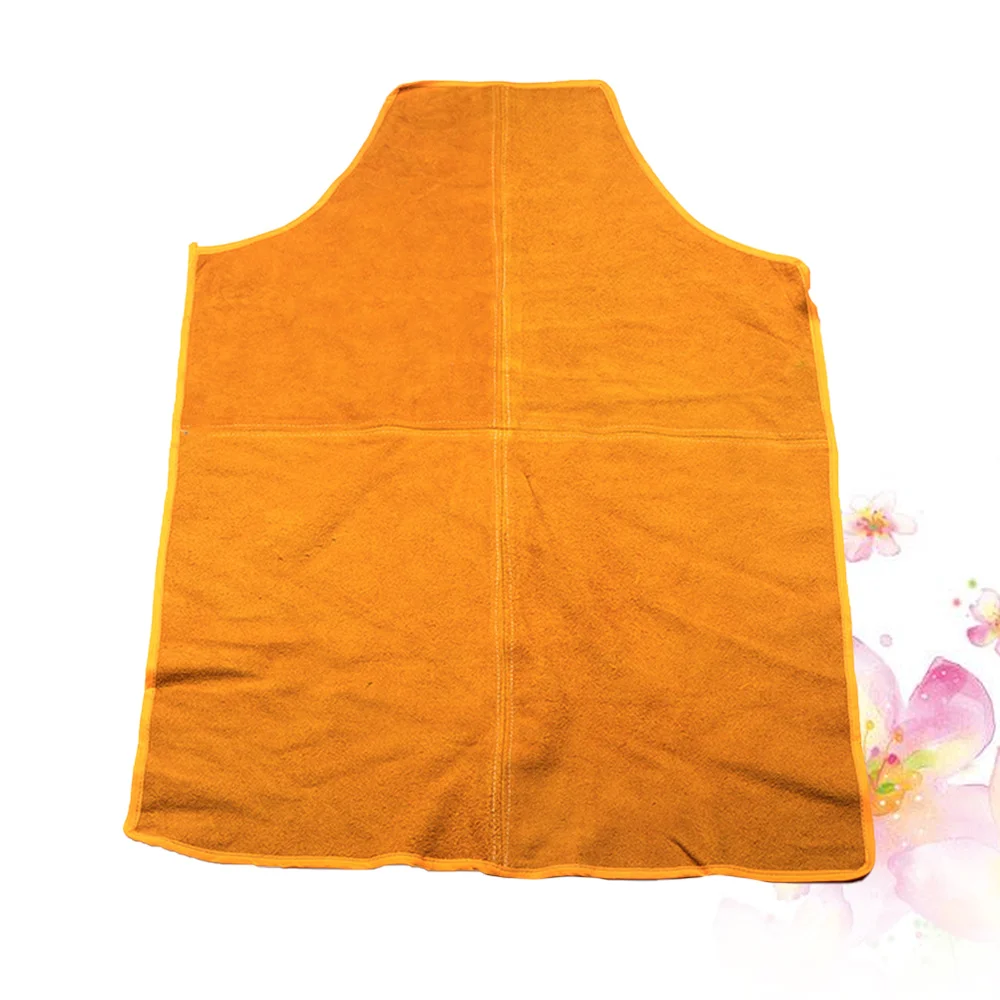 

1PC Stain Proof Welding Apron Cowhide Oilproof Welder Apron Acid-alkali-resistant Leather Apron Thickening Anti-scalding Apron
