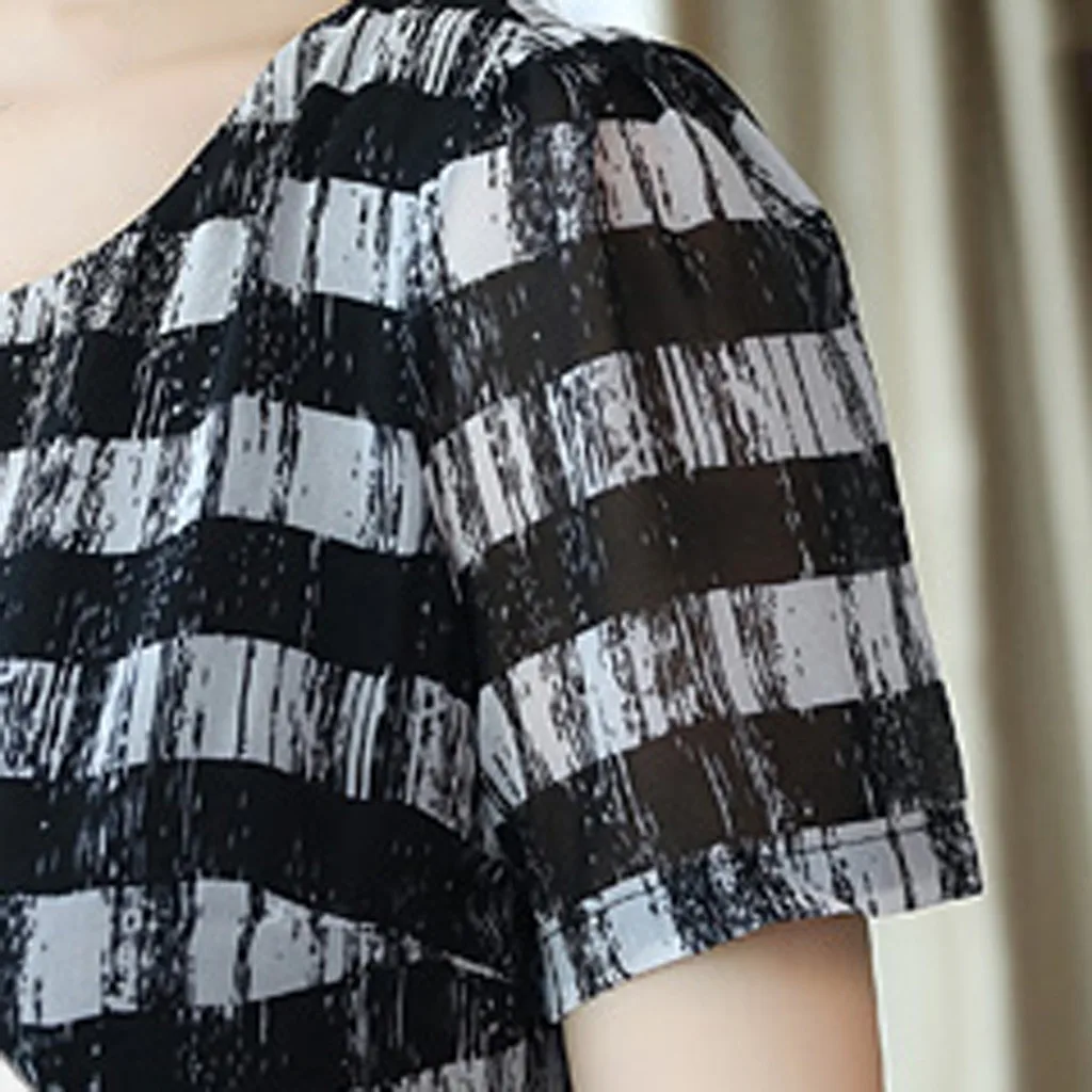 SAGACE элегантные женские платья в полоску с круглым вырезом платье коротким