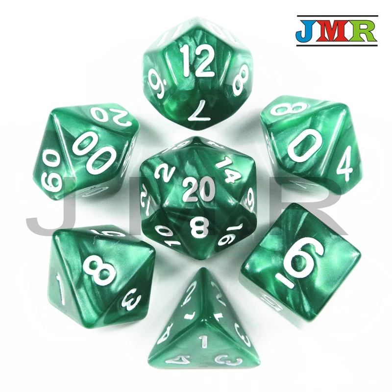 Dados De Rpg 7 шт./компл. многогранные RPG игры мраморный эффект кости D4-D20 мульти стороны кости Поп для подземелья и Драконов