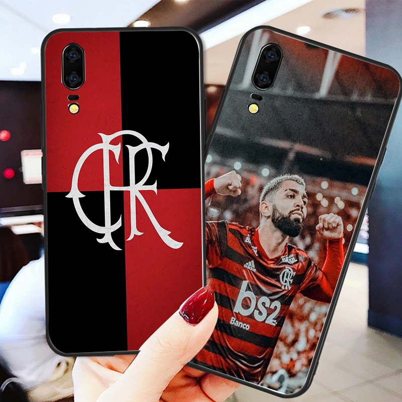 Чехол для телефона Flamengo RJ FC чехол Huawei P10 P20 P30 Pro черный мягкий из ТПУ DIY Barbosa Honor 8 9 20