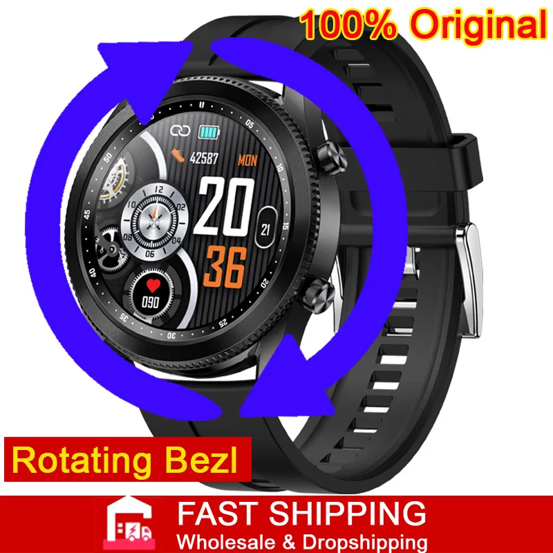 

Smart Watch Men Rotating Bezel Screen Bluetooth Call Music Player Women Smartwatch Smart Phone Clock VS P8 plus P12 W46 W56