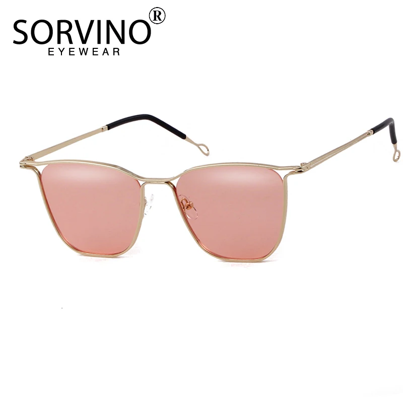 SORVINO ретро очки для женщин квадратные солнцезащитные 90s роскошные брендовые