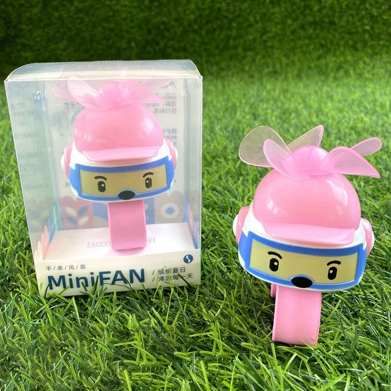 

Mini Watch Fan Air Conditioning Fan USB Electric Lazy Fan Creative Portable Pink