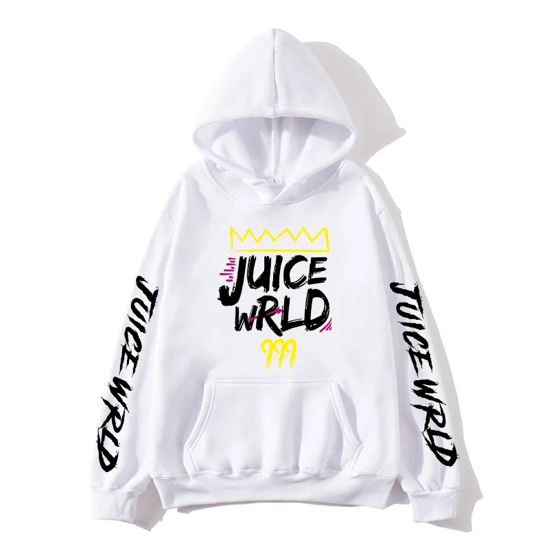 Черно белый и красный свитер с капюшоном J UICEWrld juice wrld juicewrld trap rap rainbow glitch world