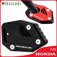 for honda cb400x cb500x cb500f 2020 2021 aluminum motorcycle side stand enlarger kickstand enlarge plate pad accessories
